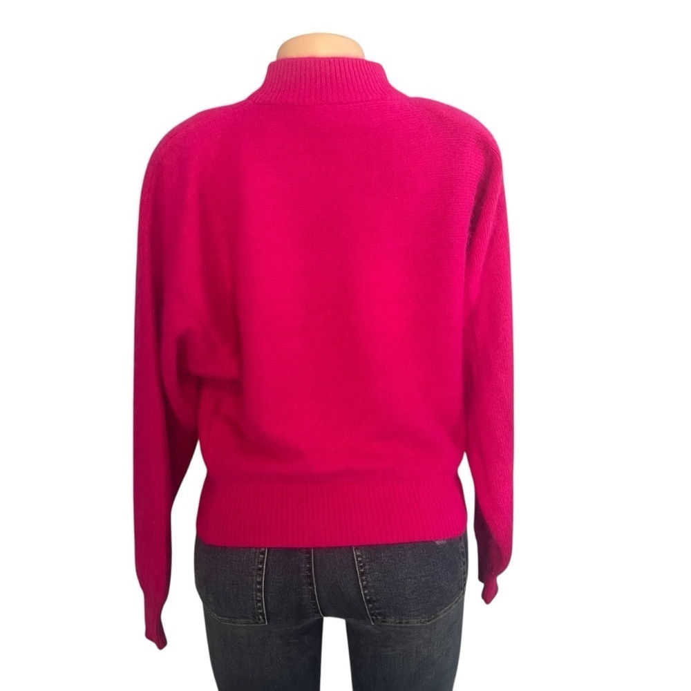3/$30 ☀️ Rafaella's Pink Wool Blend Rabbit Hair Sweater - Picture 3 of 9